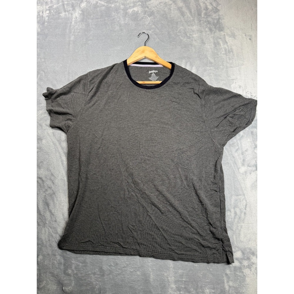 Jambys Jam T Shirt Mens XL Charcoal Gray Modal Stretch Crew Neck Jamtee
